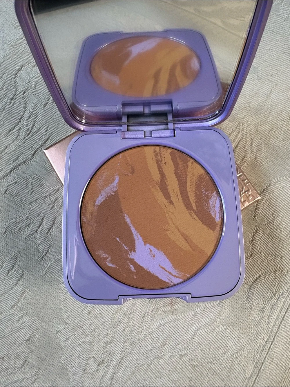 What’s Up Beauty Cheeque Terre Marbled Baked Powder Bronzer - Tan 30 BNIB